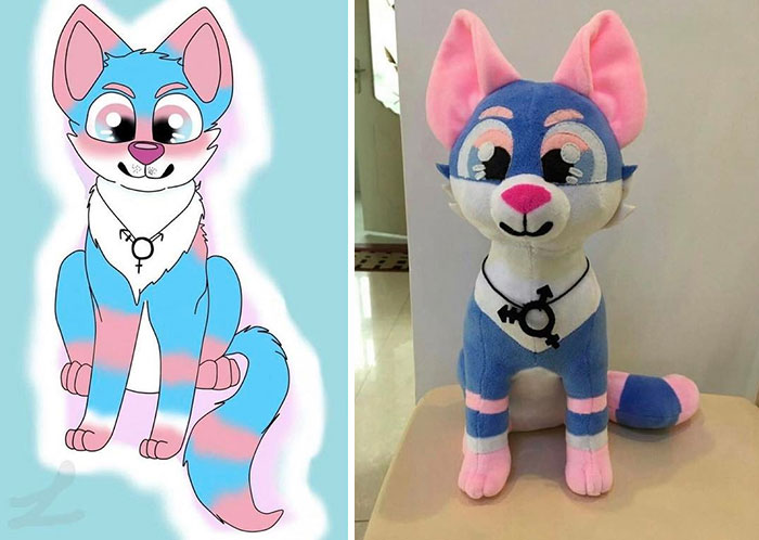 kids drawing into stuffed animal