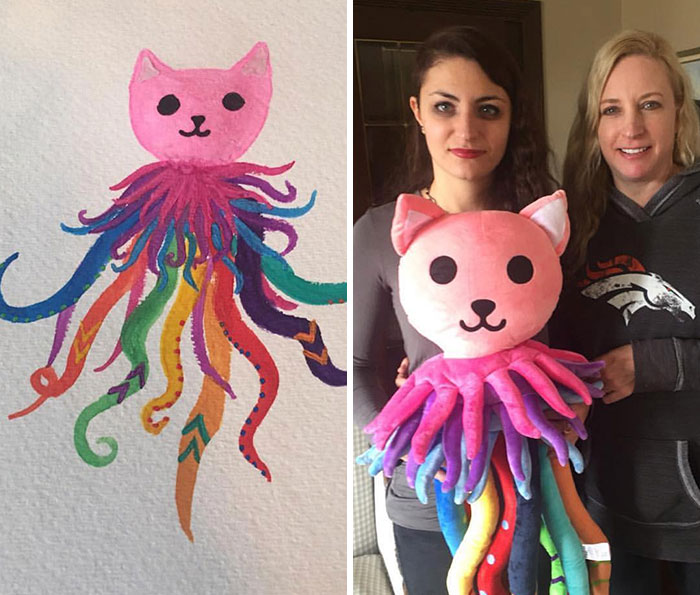 turning children's drawings into stuffed animals